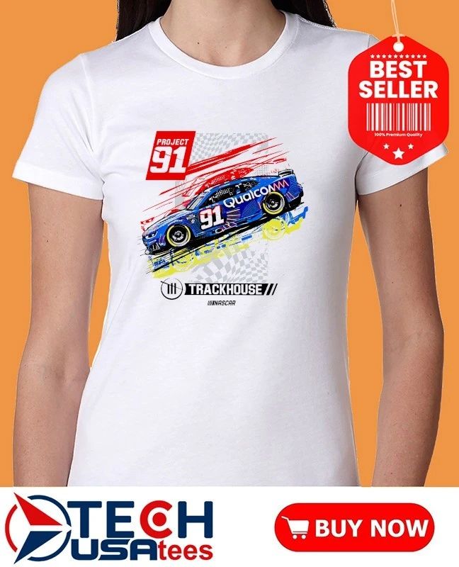 Trackhouse Racing Team Collection Kevin Magnussen Project91 Qualcomm Car shirt
