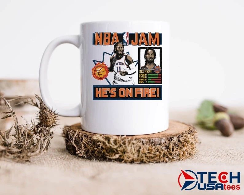 NBA Jam Jalen Brunson he’s on fire shirt