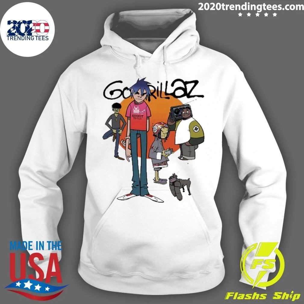 GORILLAZ D, Murdoc Niccals, Noodle, and Russel Hobbs Band 2026 Shirt