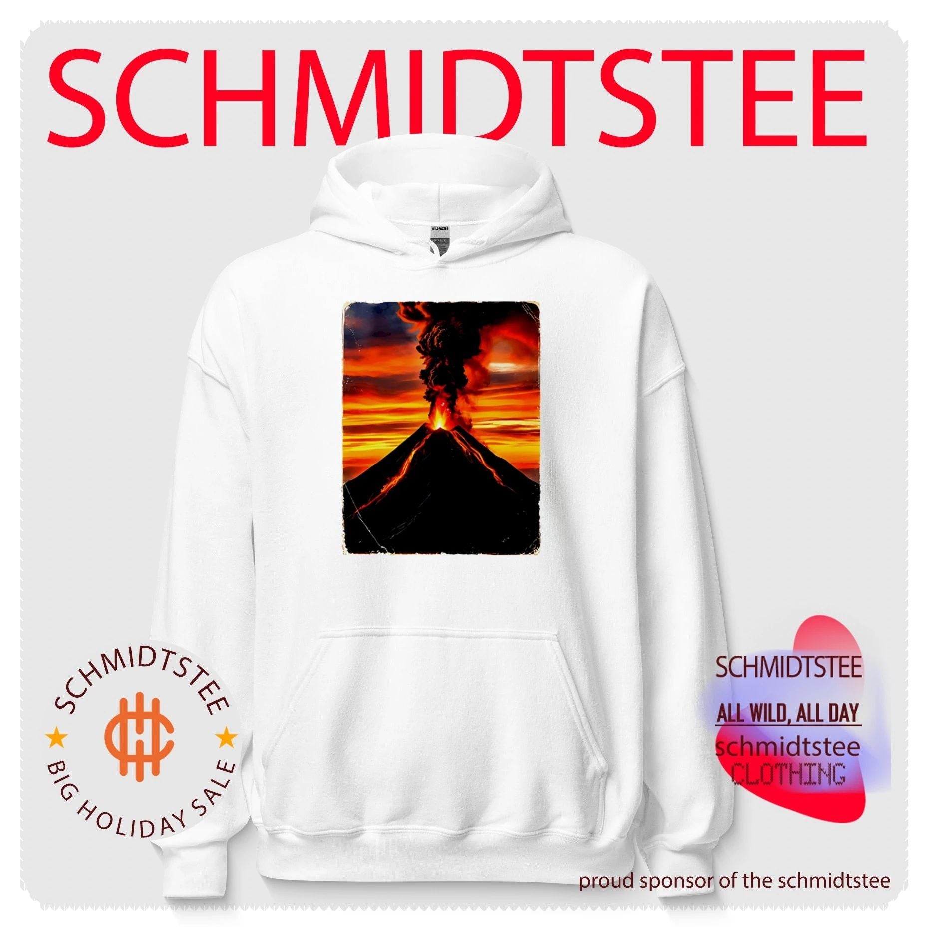Volcanic eruption sunset landscape volcano shirt