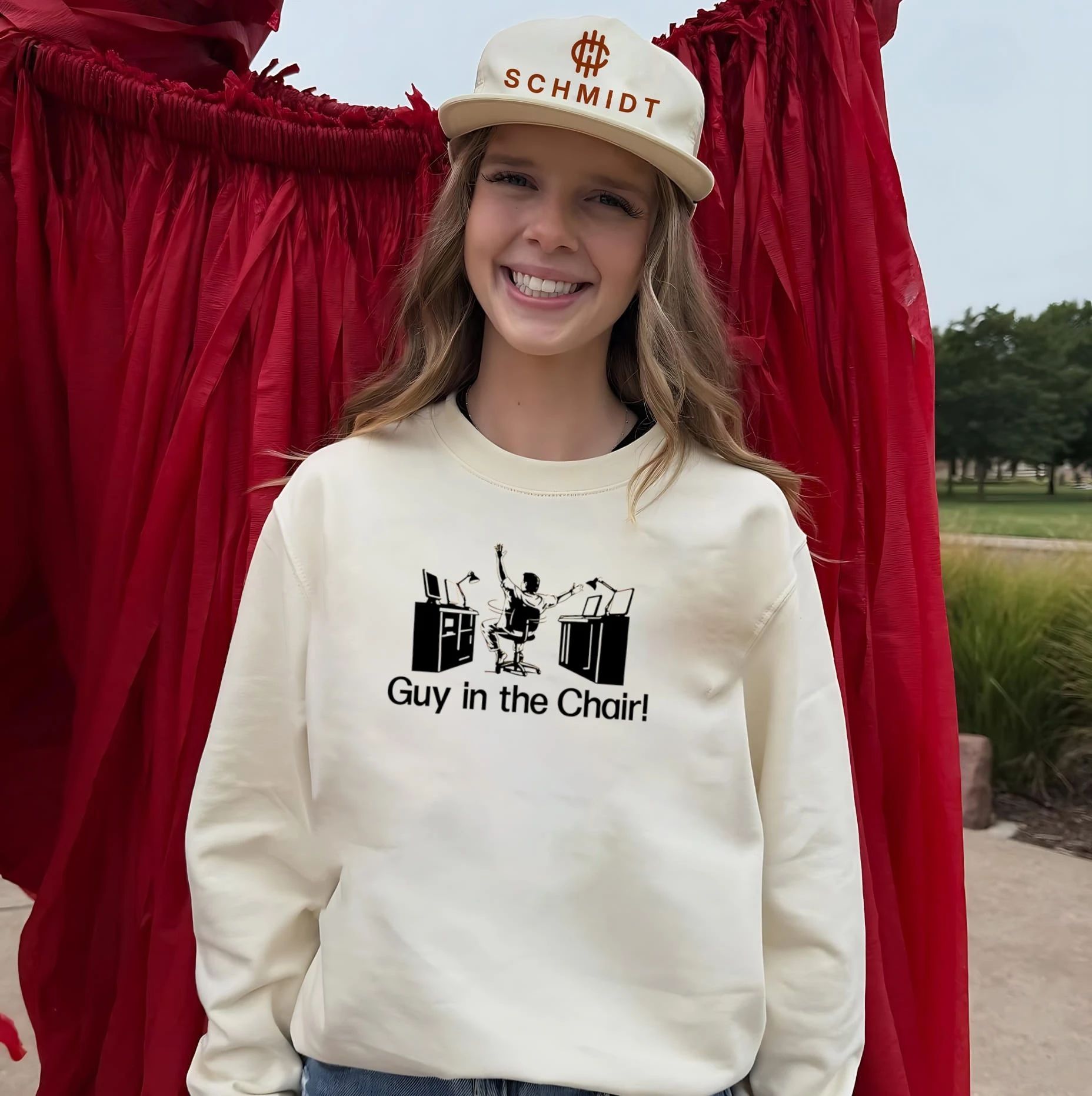 Guy in the Chair office worker desk job shirt