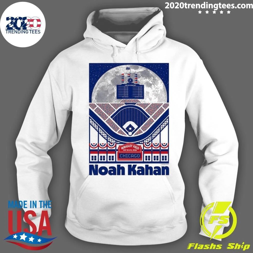 Noah Kahan Live In Chicago At Wrigley Field On July 14, 15 2026 Baseball Tee Shirt