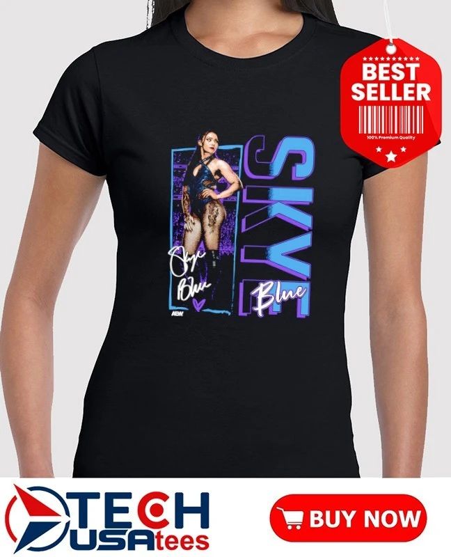 Skye Blue AEW Wrestling shirt