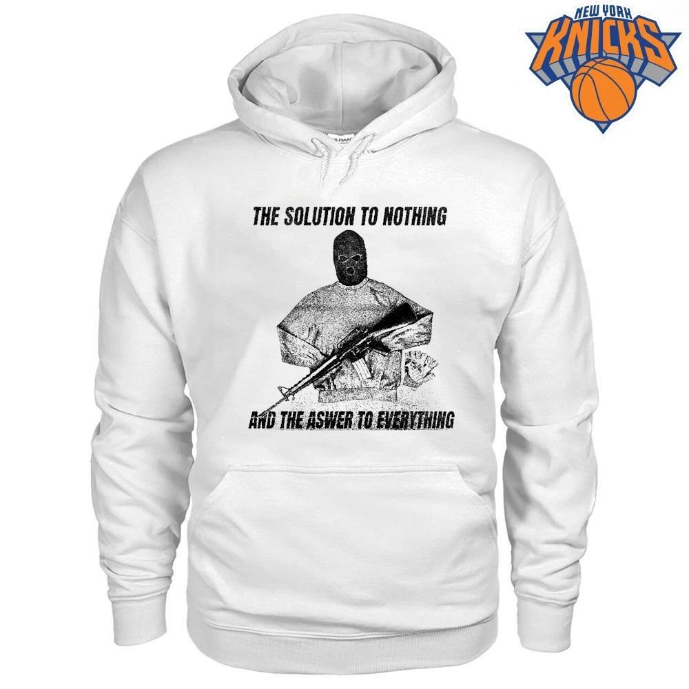 The Solution To Nothing Man With Gun Shirt
