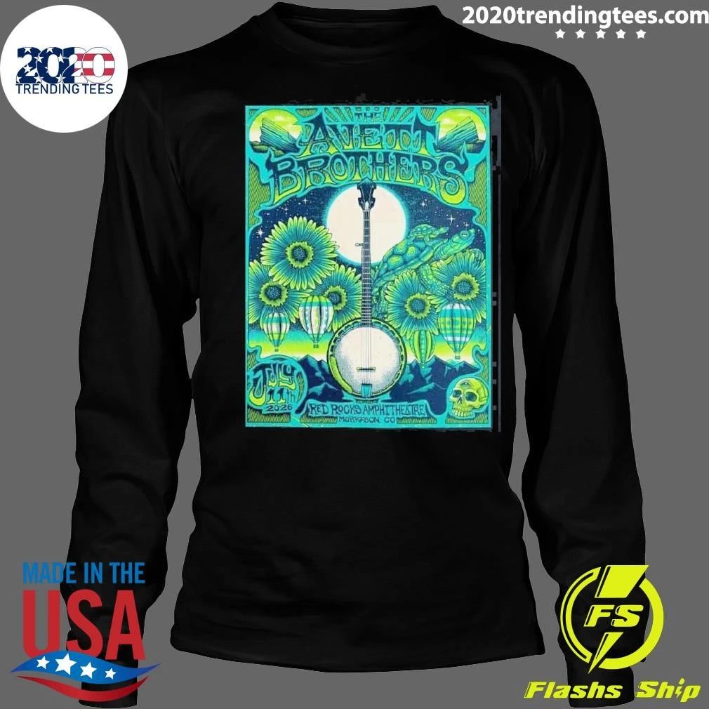 The Avett Brothers Night 2 In Morrison Colorado On July 11 2026 At Red Rocks Amphitheatre Shirt
