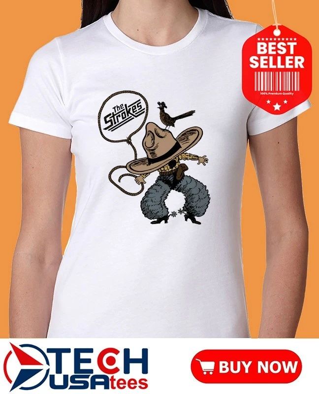 The Strokes illustrated cowboy shirt