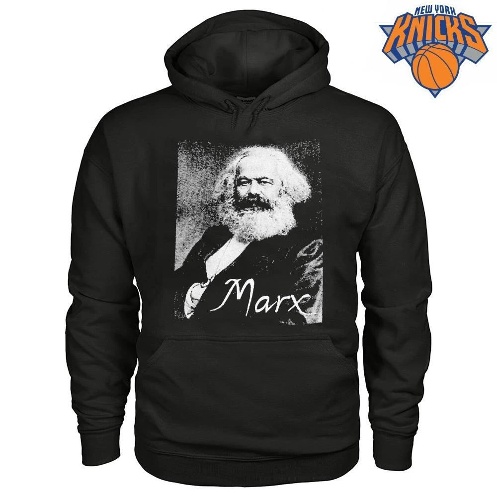 Karl Marx Portrait Graphic Tee Historical Socialist Communist Figure Shirt