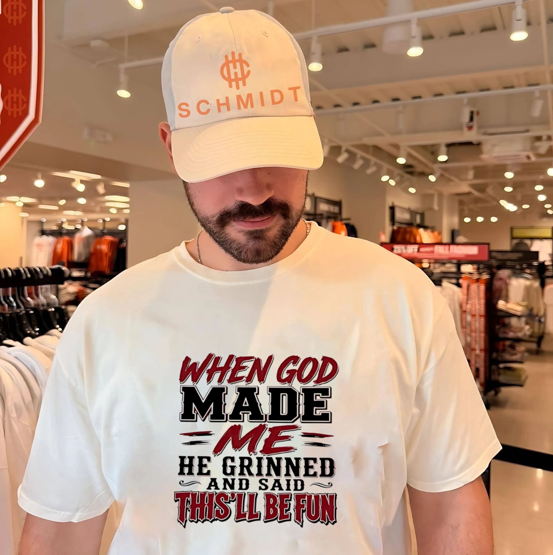 When god made me he grinned and said this will be fun shirt