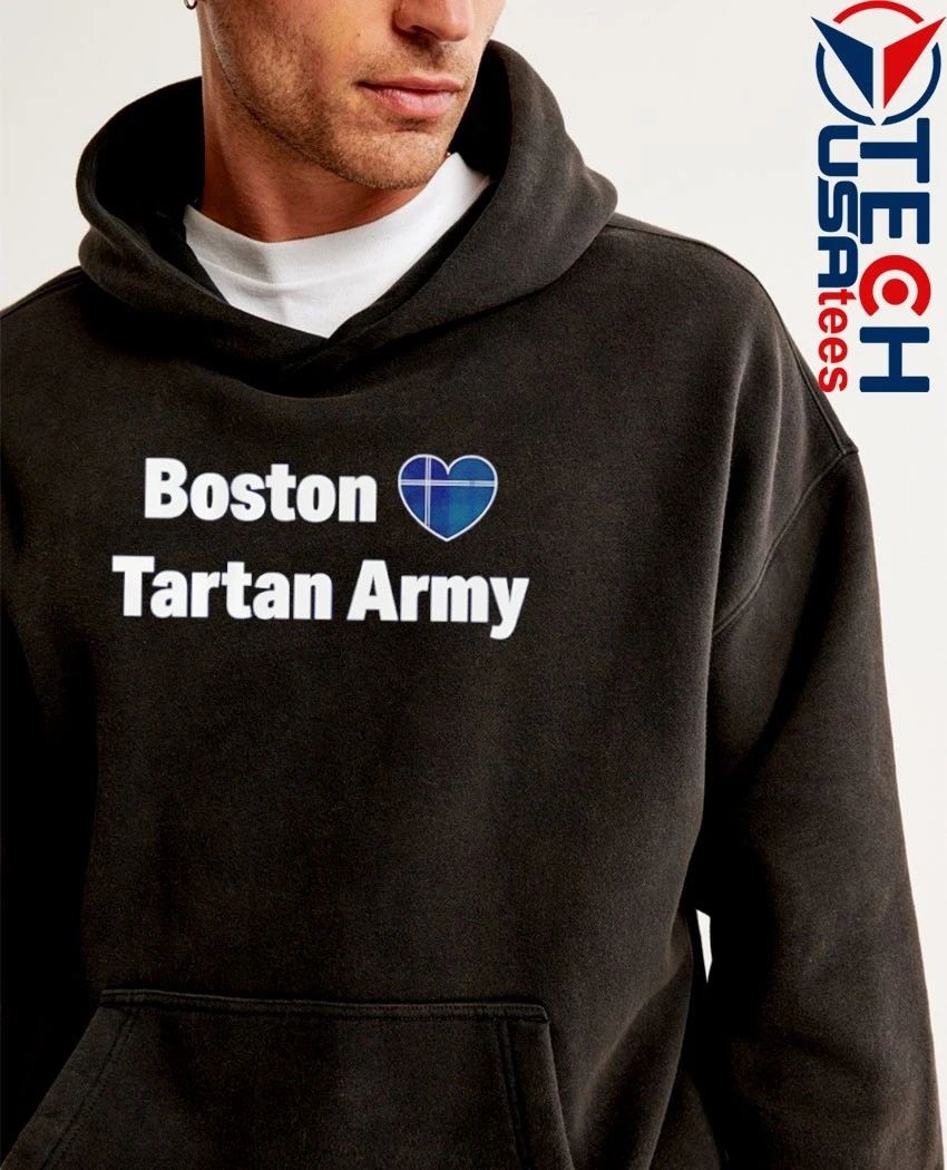 Boston love Tartan Army heart shirt