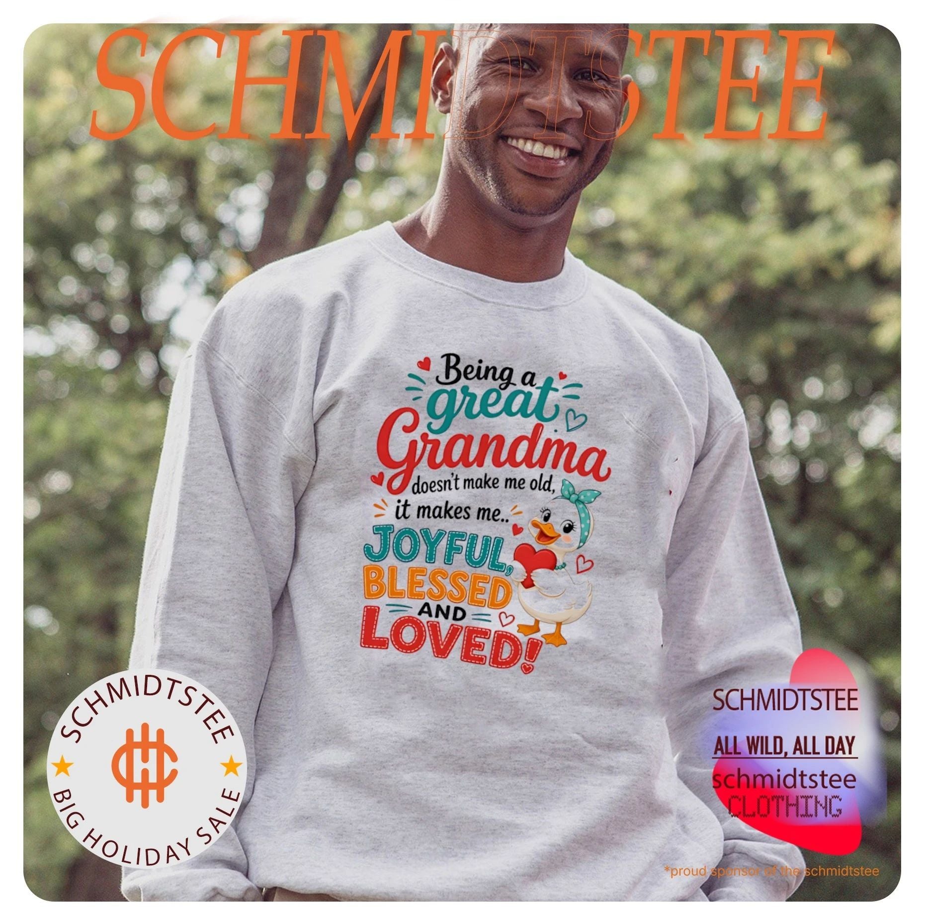 Duck being a great grandma doesn’t make me old it makes me joyful blessed and loves shirt