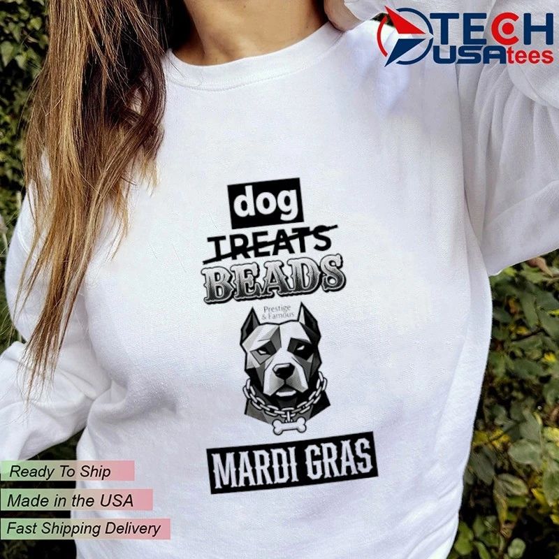 Mardi Gras Dog Beads shirt