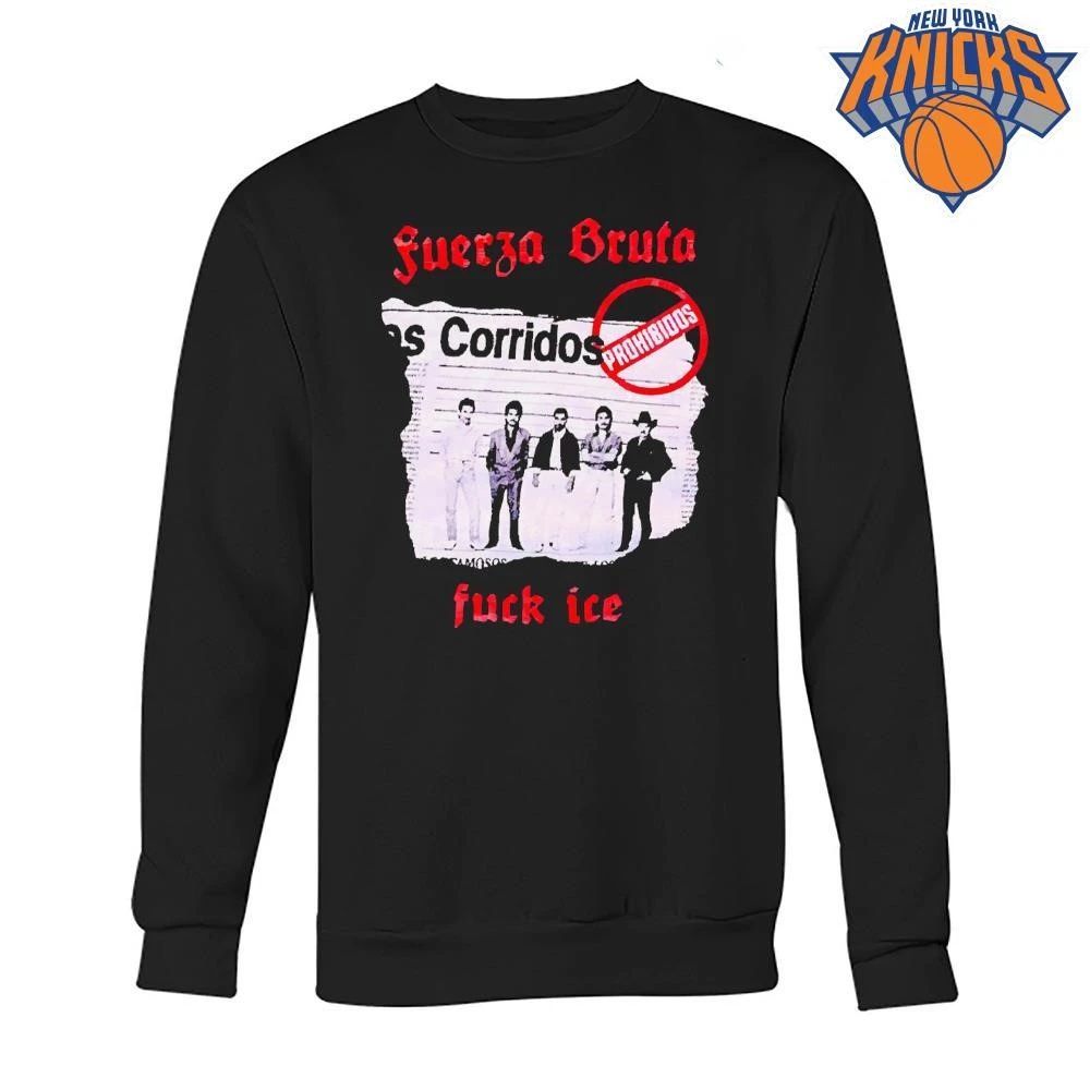 Fuerza Bruta Los Corridos Prohibidos Mexican Band Mugshot Newspaper Graphic Shirt