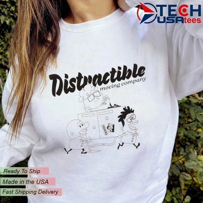 Distractible moving company shirt