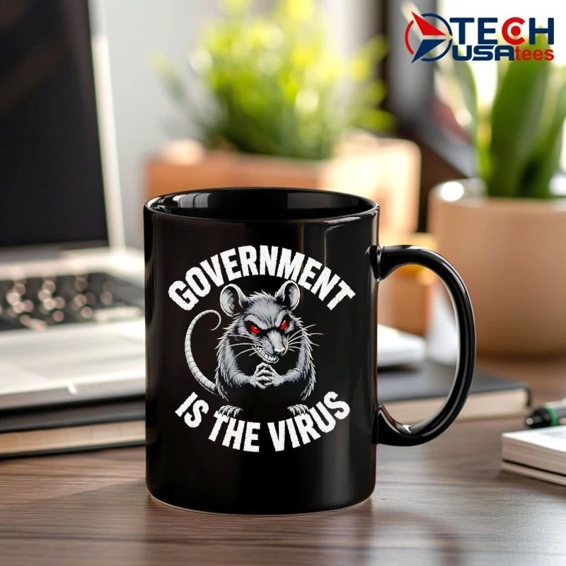 Government is the virus rat shirt