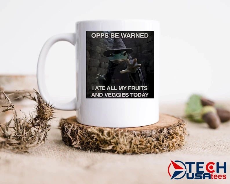Forg Wizard opps be warned I ate all my fruits and veggies today shirt