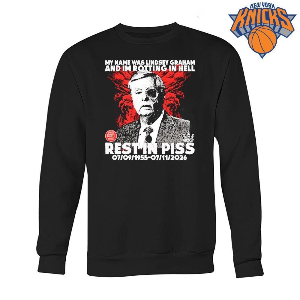 Lindsey Graham Rest In Piss Anti Political Satire shirt