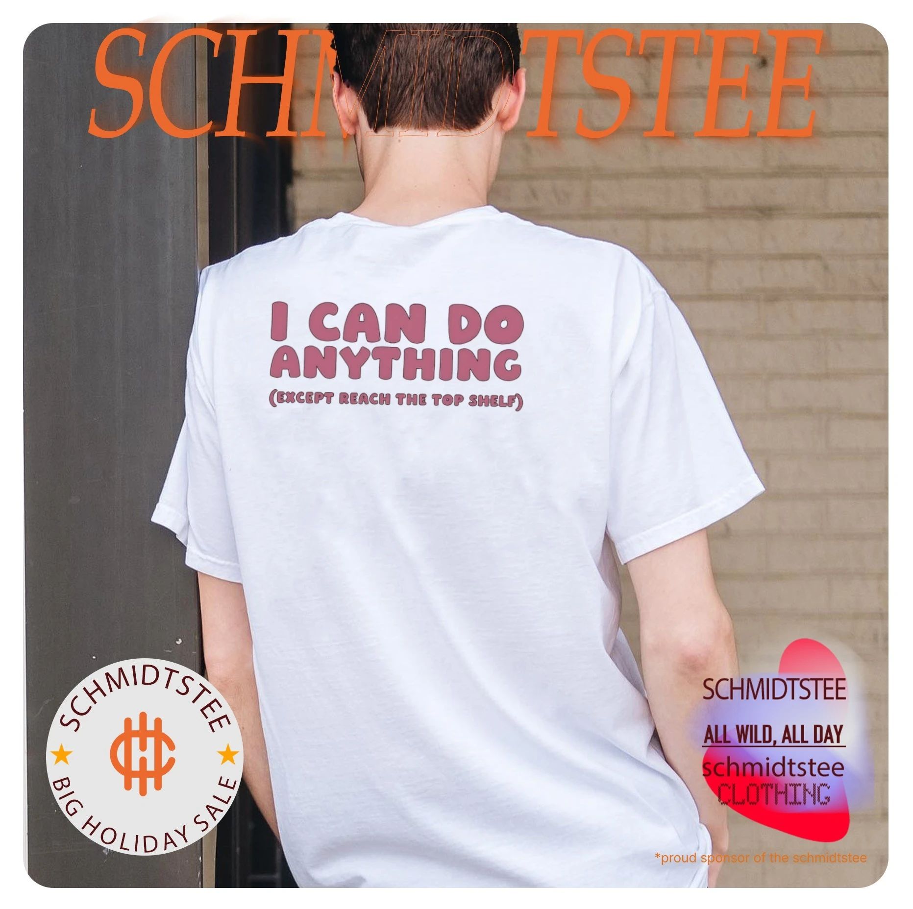 I can do anything except reach the top shelf shirt