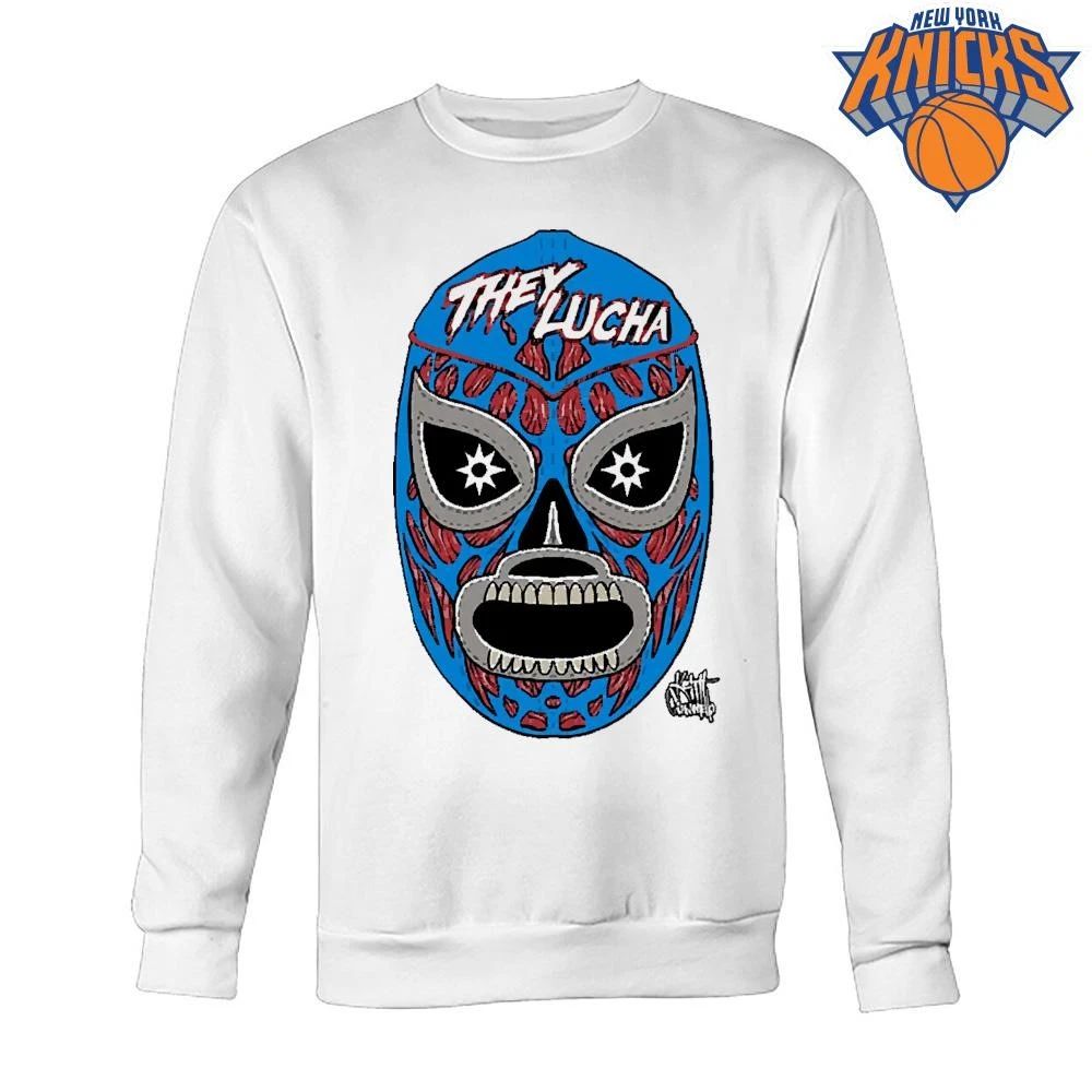 They Lucha Mexican Wrestling Mask Skull Anatomy Graphic Art Shirt