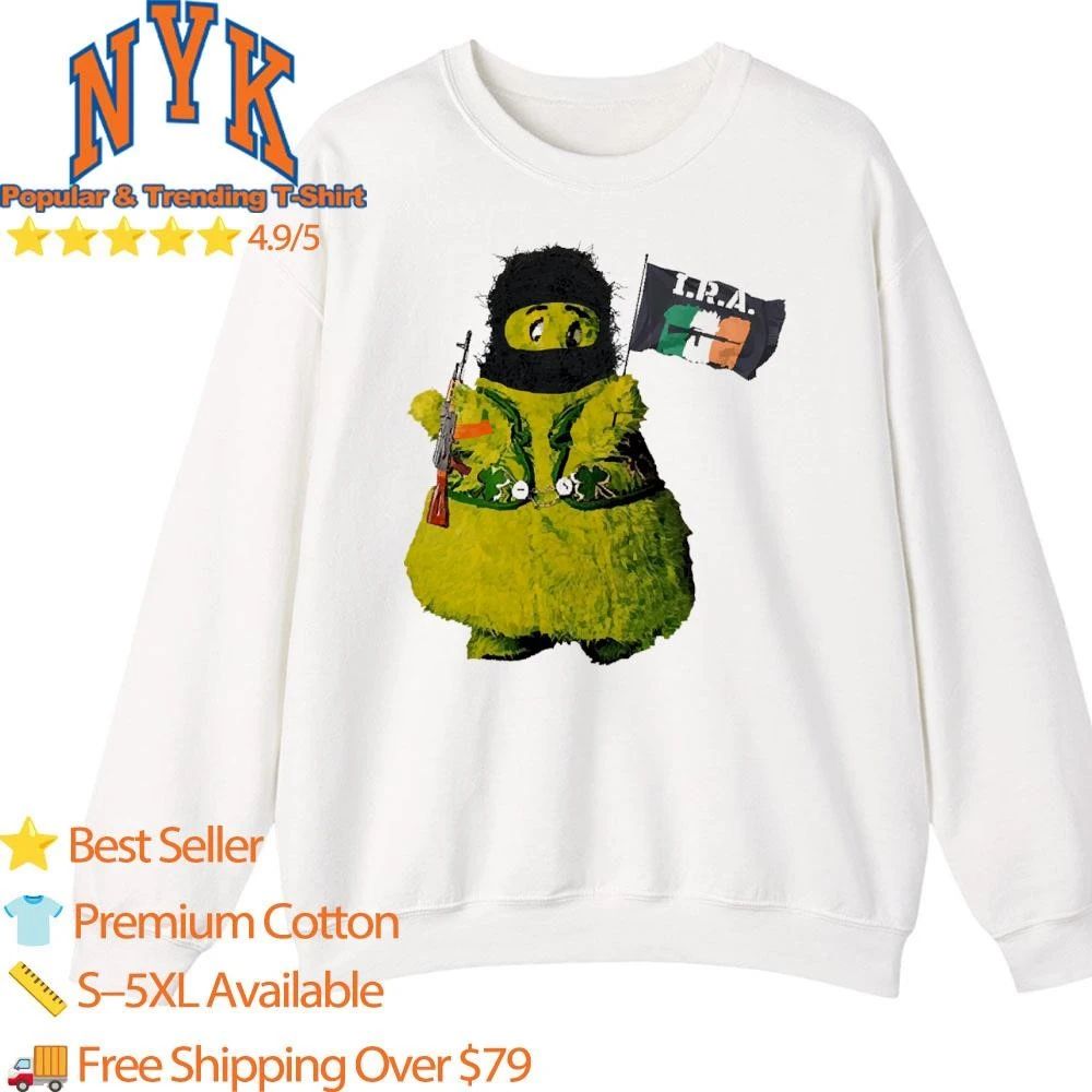 Irish Republican Grimace IRA Flag Gun Meme Shirt