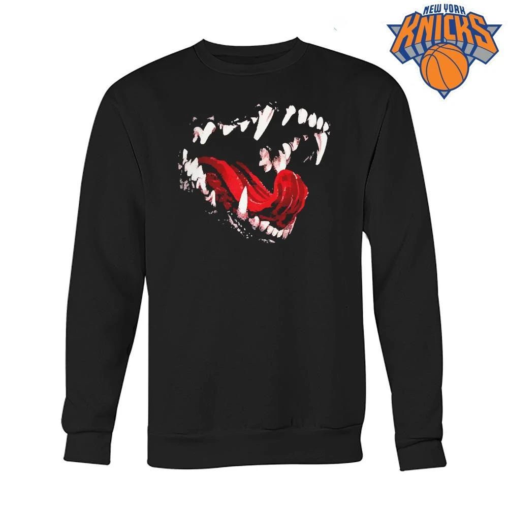 Roaring Werewolf Monster Teeth Open Mouth Distressed Horror Aesthetic Shirt