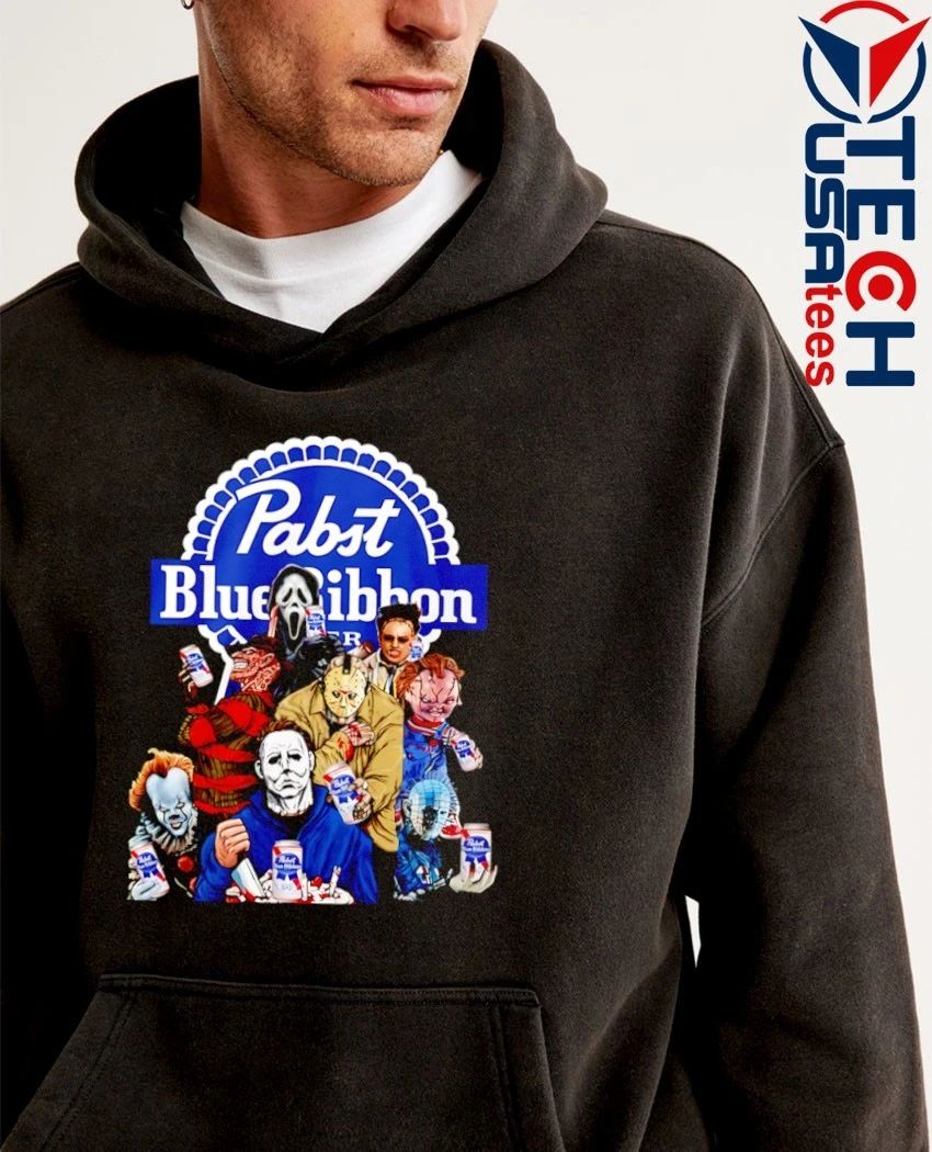 Horror Characters Pabst Blue Ribbon shirt