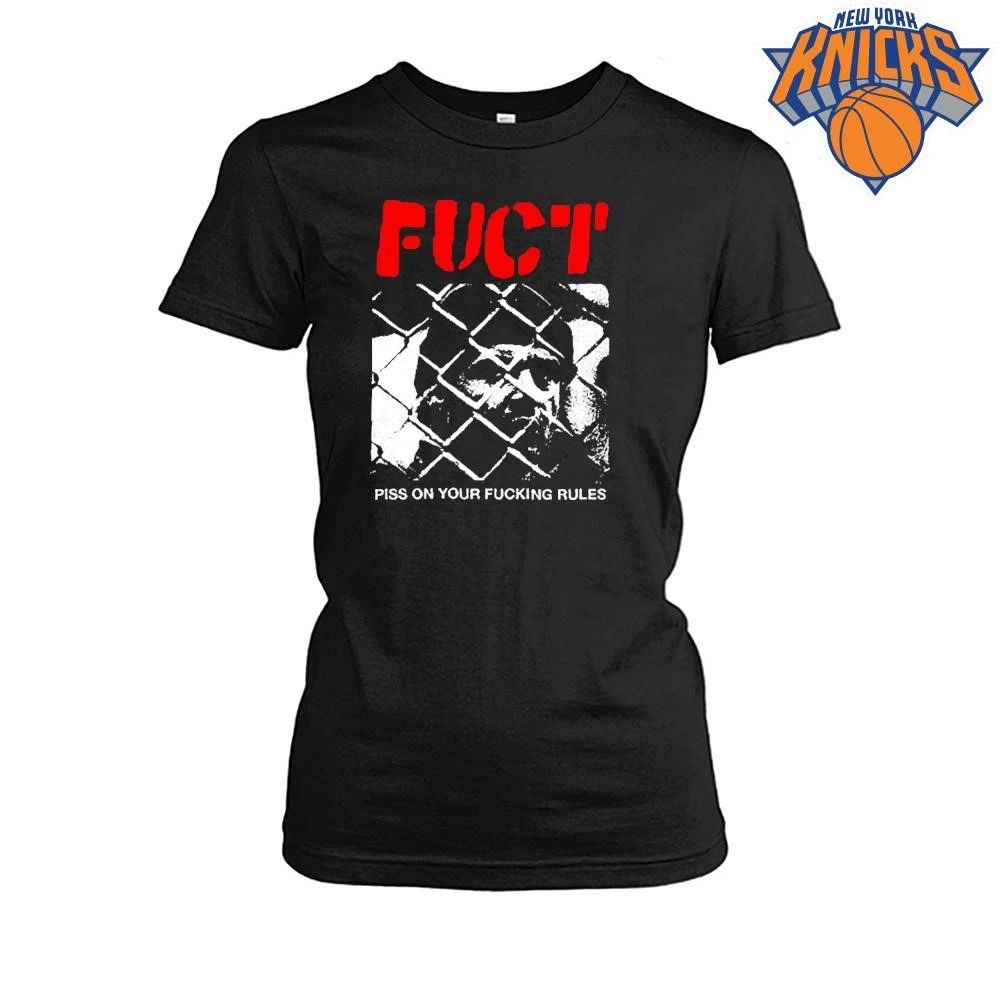 Vintage FUCT Piss On Your Fucking Rules Chain Link Fence Punk Rock Streetwear Shirt