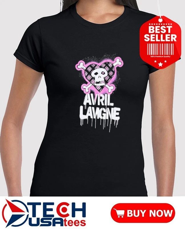 Avril Lavigne Pink Punk Skull shirt