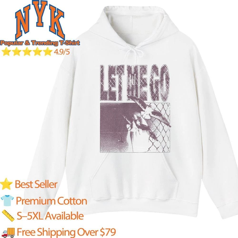 Let Me Go Aesthetic Vintage Bird Chain Link Fence Grunge shirt