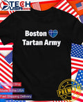 Boston love Tartan Army heart shirt
