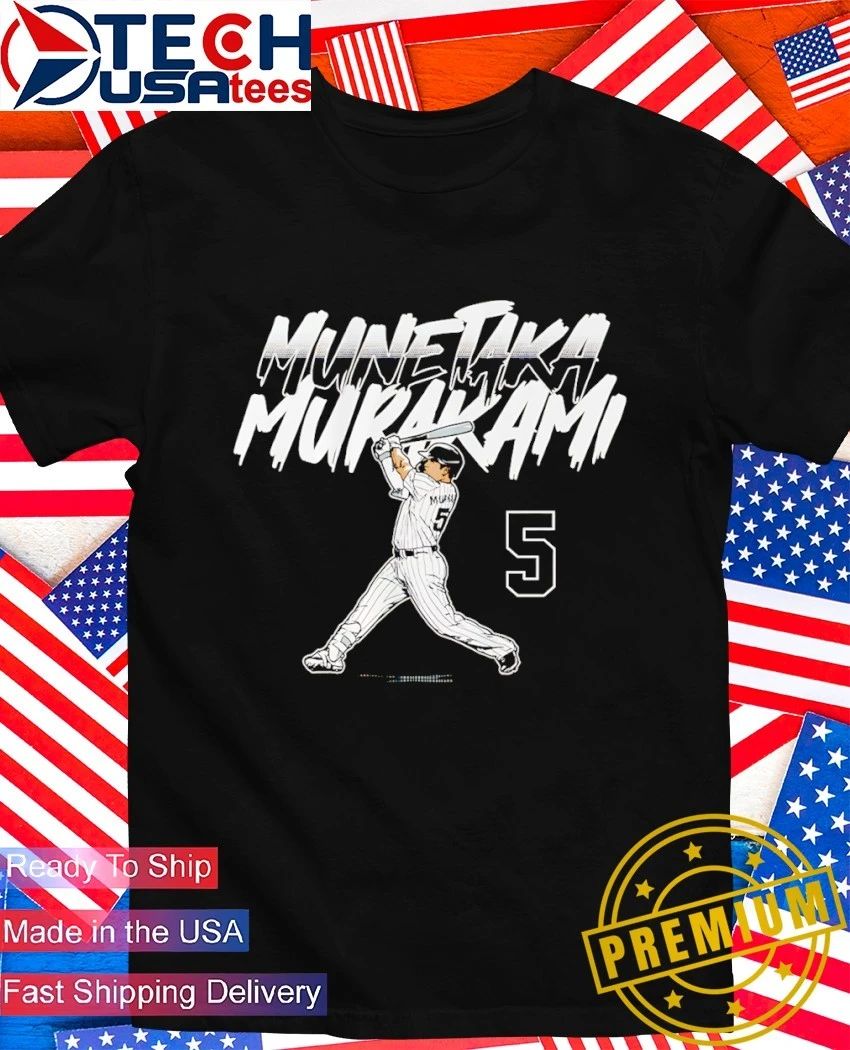 Munetaka Murakami No. 5 Chicago White Sox slugger swing shirt