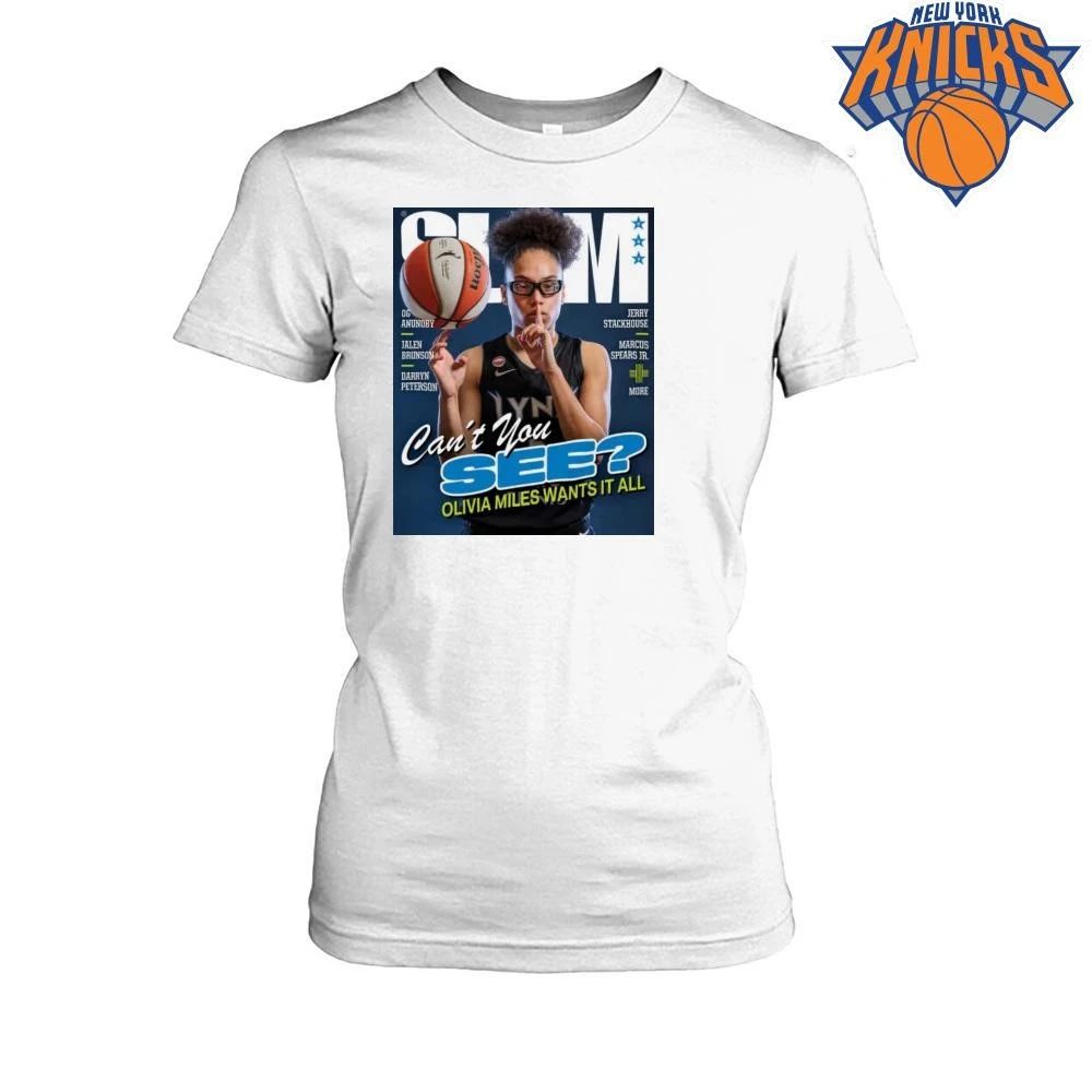 SLAM Magazine Olivia Miles Basketball Star Can’t You See Sports Fan T Shirt