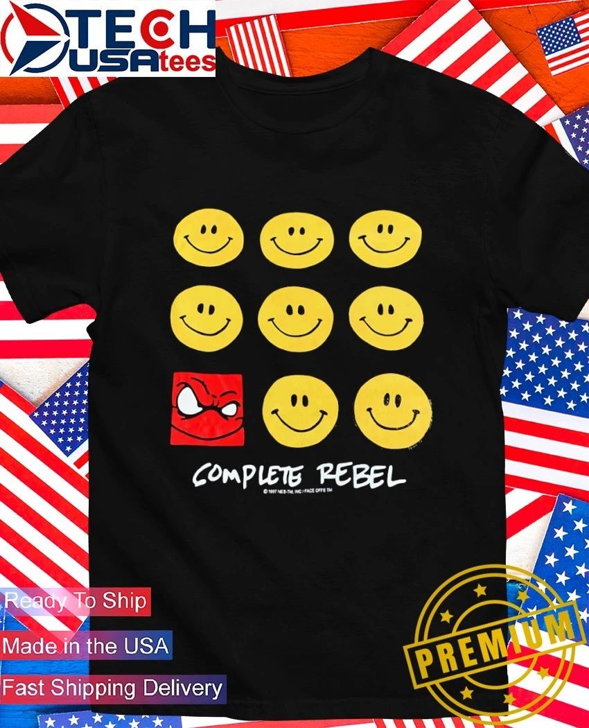 Complete Rebel smile emoji shirt