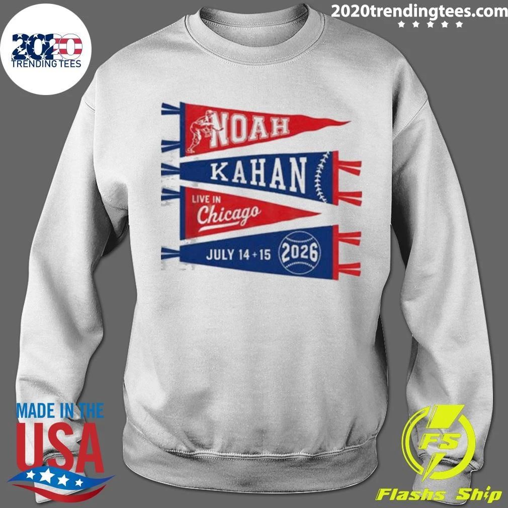 Noah Kahan Live In Chicago At Wrigley Field On July 14, 15 2026 Baseball Shirt