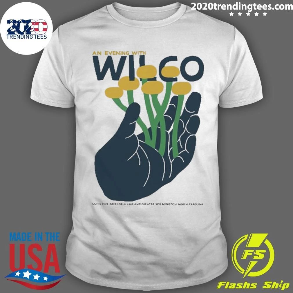 Wilco July 13, 2026 Wilmington, NC Event Tee Shirt