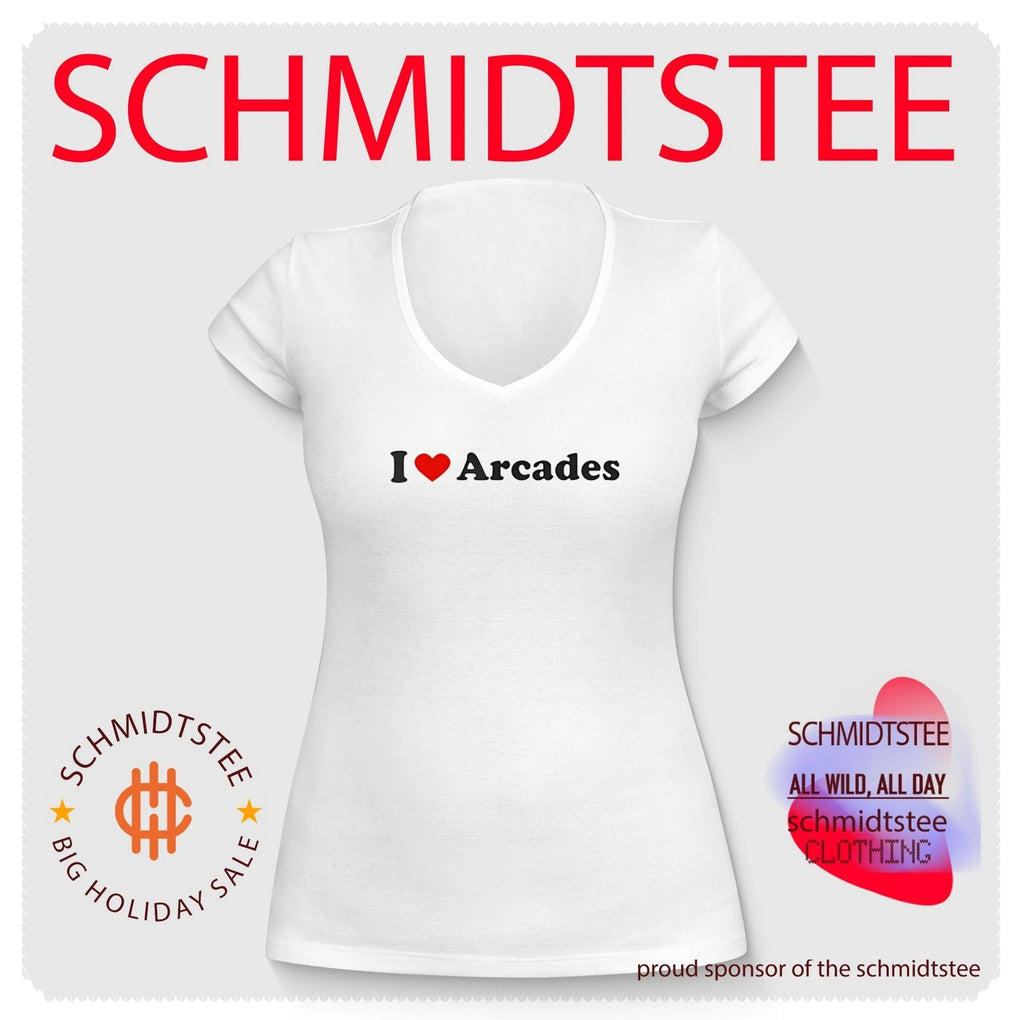 I Heart Arcades Retro Gaming Shirt