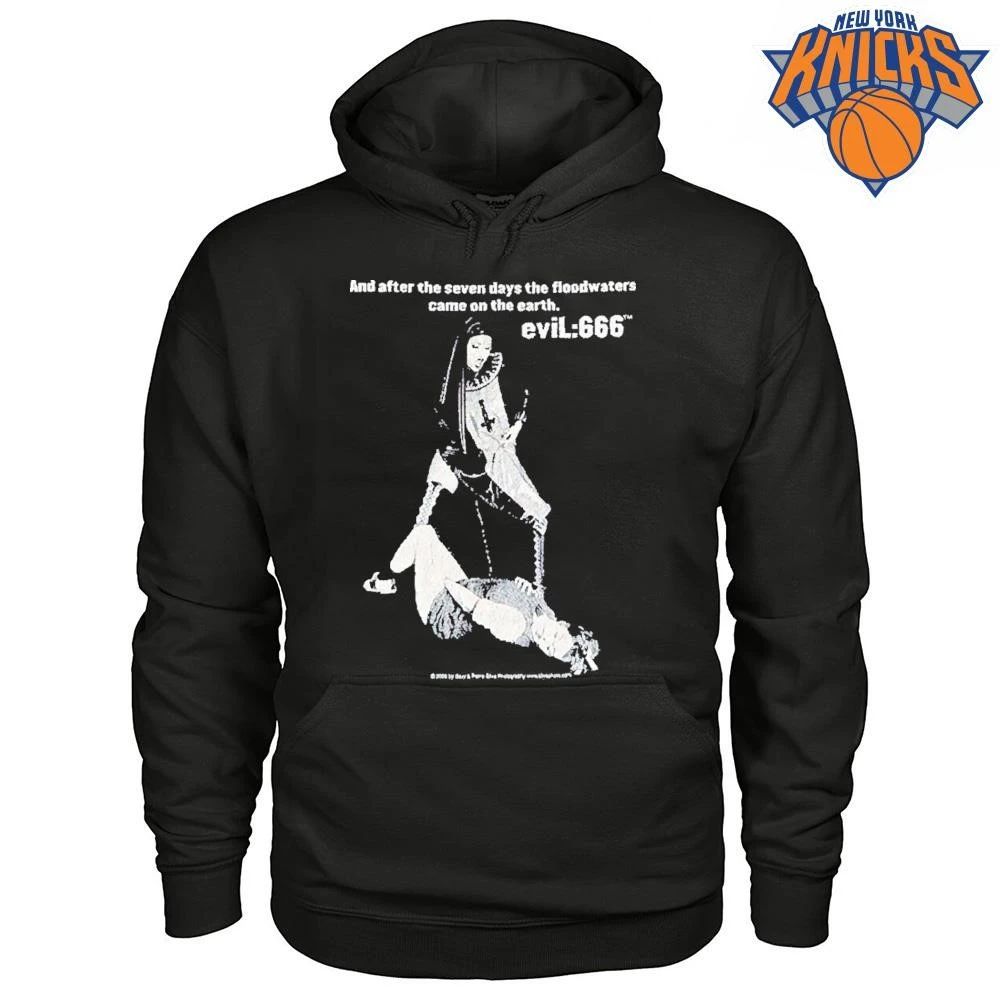 Evil 666 Nun Gothic Dark Humor Graphic Shirt