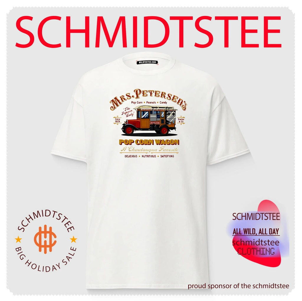 Mrs. Peterson’s Pop Corn Wagon The Popcorn Lady Since 1929 Chautauqua Favorite shirt