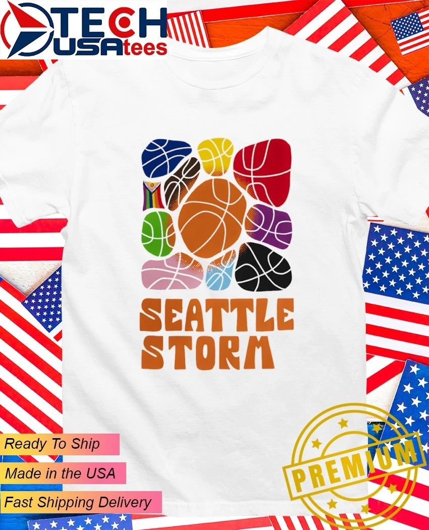 Seattle Storm Basketball WNBA Pride Ball shirt