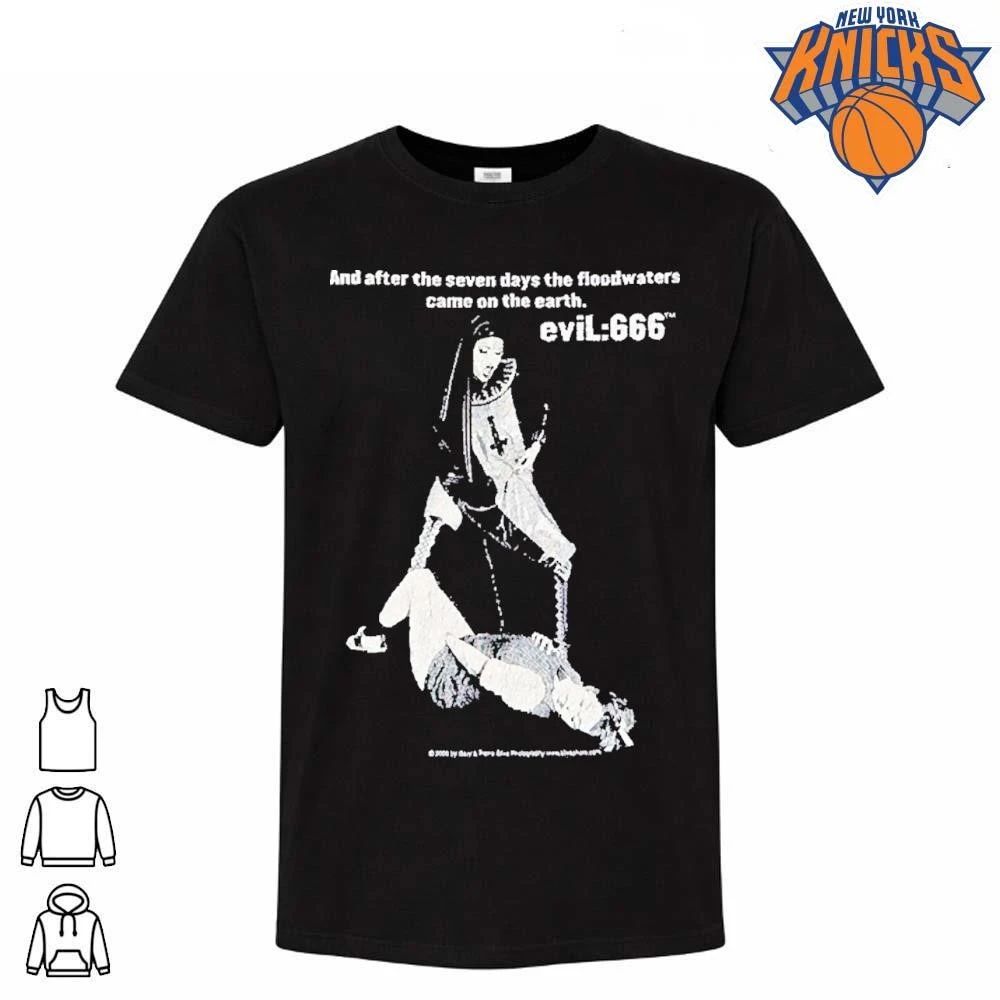 Evil 666 Nun Gothic Dark Humor Graphic Shirt