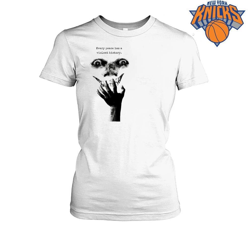 Every Peace Has A Violent History Creepy Smile Skull Dark Art Shirt