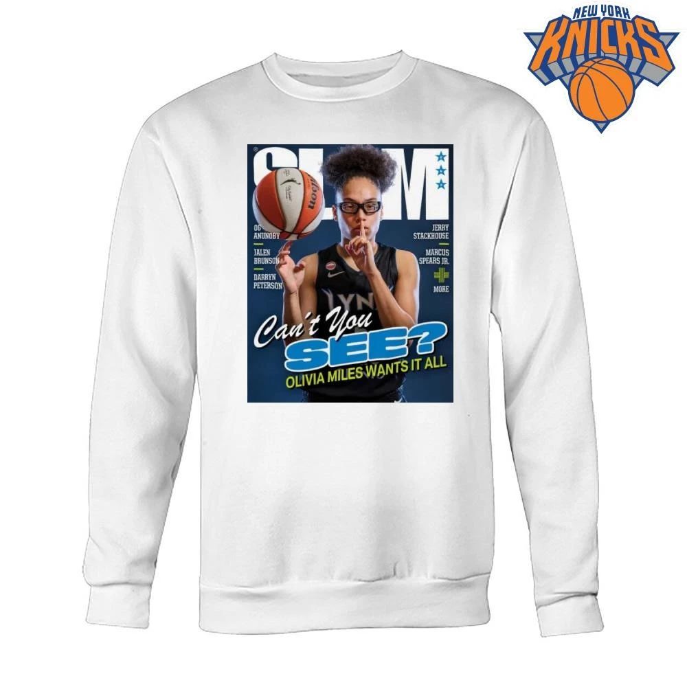 SLAM Magazine Olivia Miles Basketball Star Can’t You See Sports Fan T Shirt