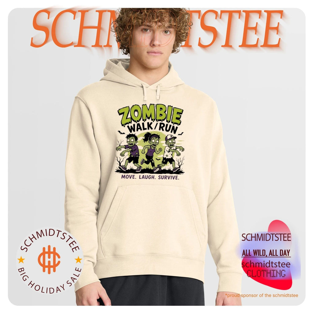 Zombie walk run move laugh survive shirt