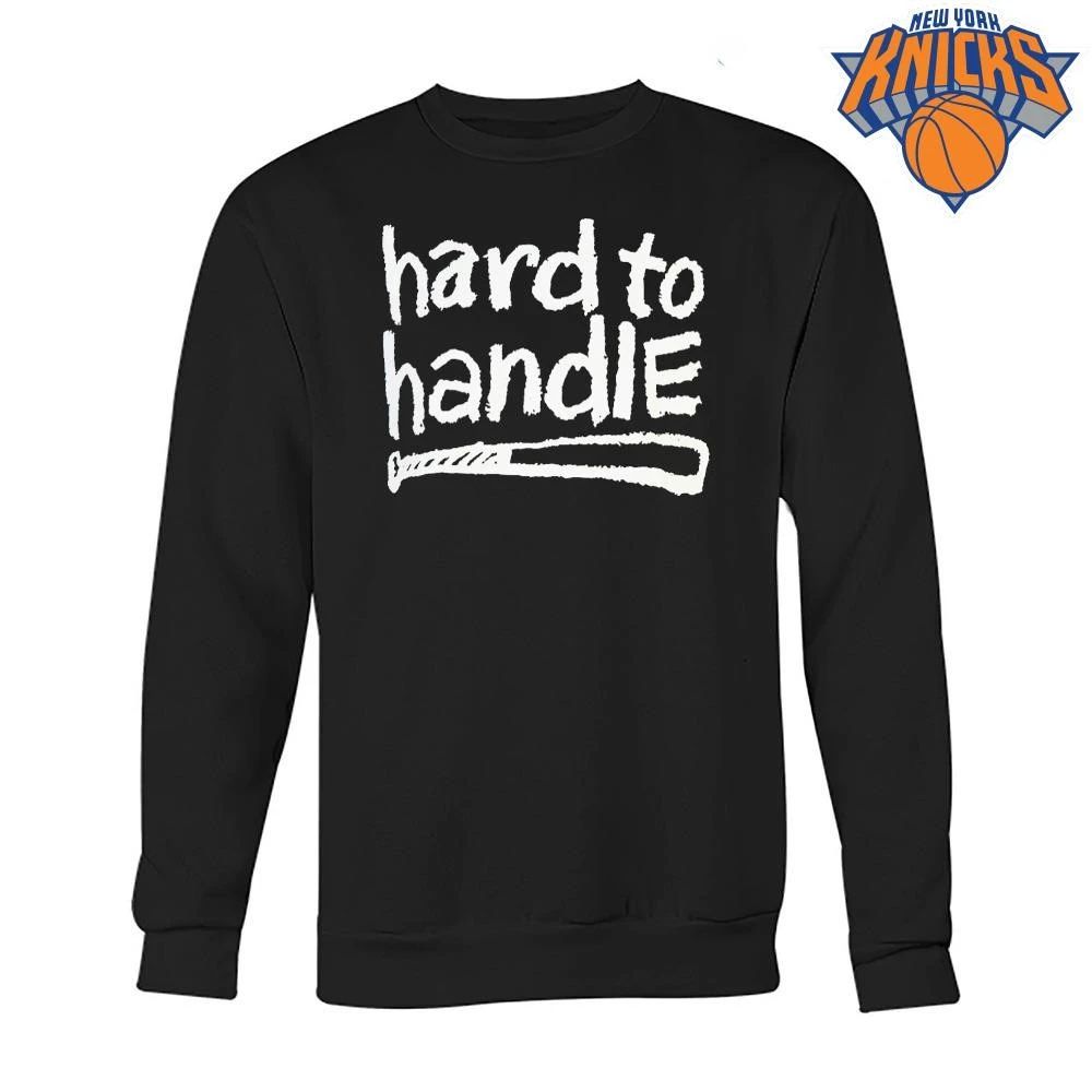 Hard To Handle Baseball Bat Distressed Vintage Style Sports Shirt