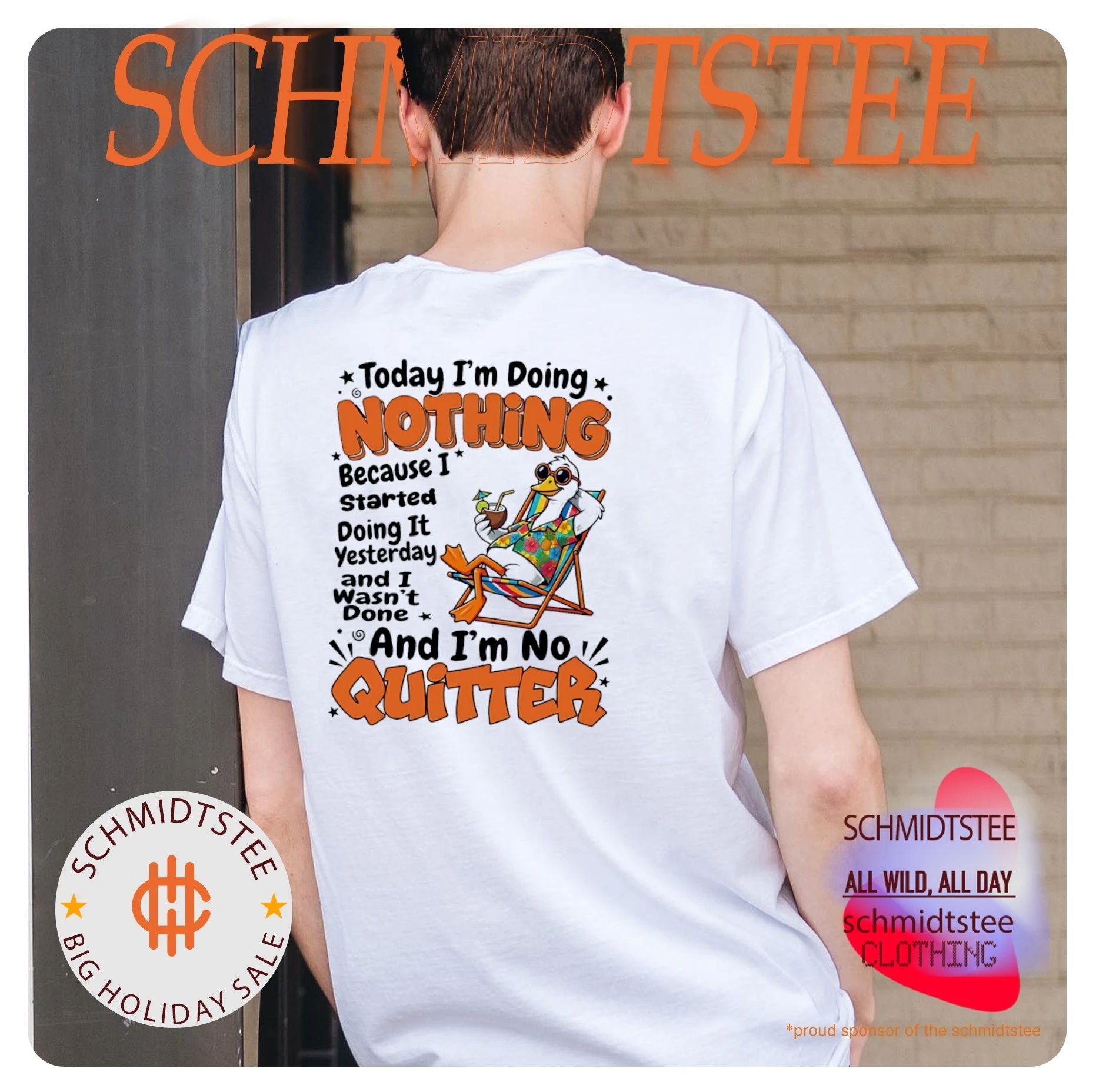 Duck today I’m doing nothing because I started doing it yesterday and I wasn’t done and I’m no quitter shirt