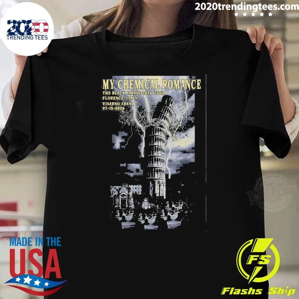 My Chemical Romance Visarno Arena In Florence Italy July 15 2026 Shirt