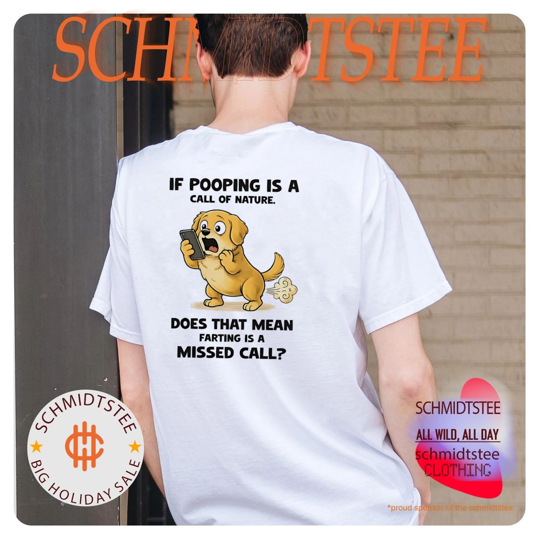 Dog if pooping is a call of nature does that mean farting is a missed call shirt