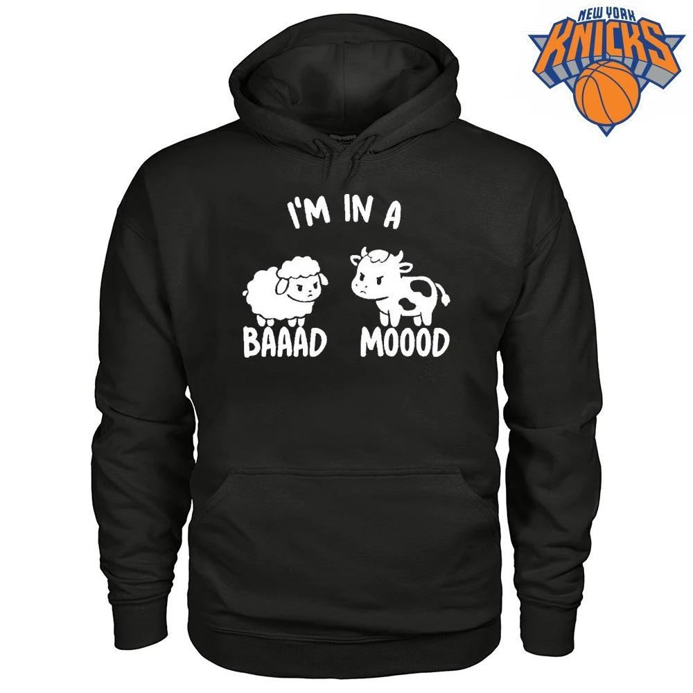 I am in a baaad moood funny angry sheep and cow shirt