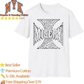 Misery Iron Cross Grunge Broken Mosaic Pattern Gothic Streetwear Shirt