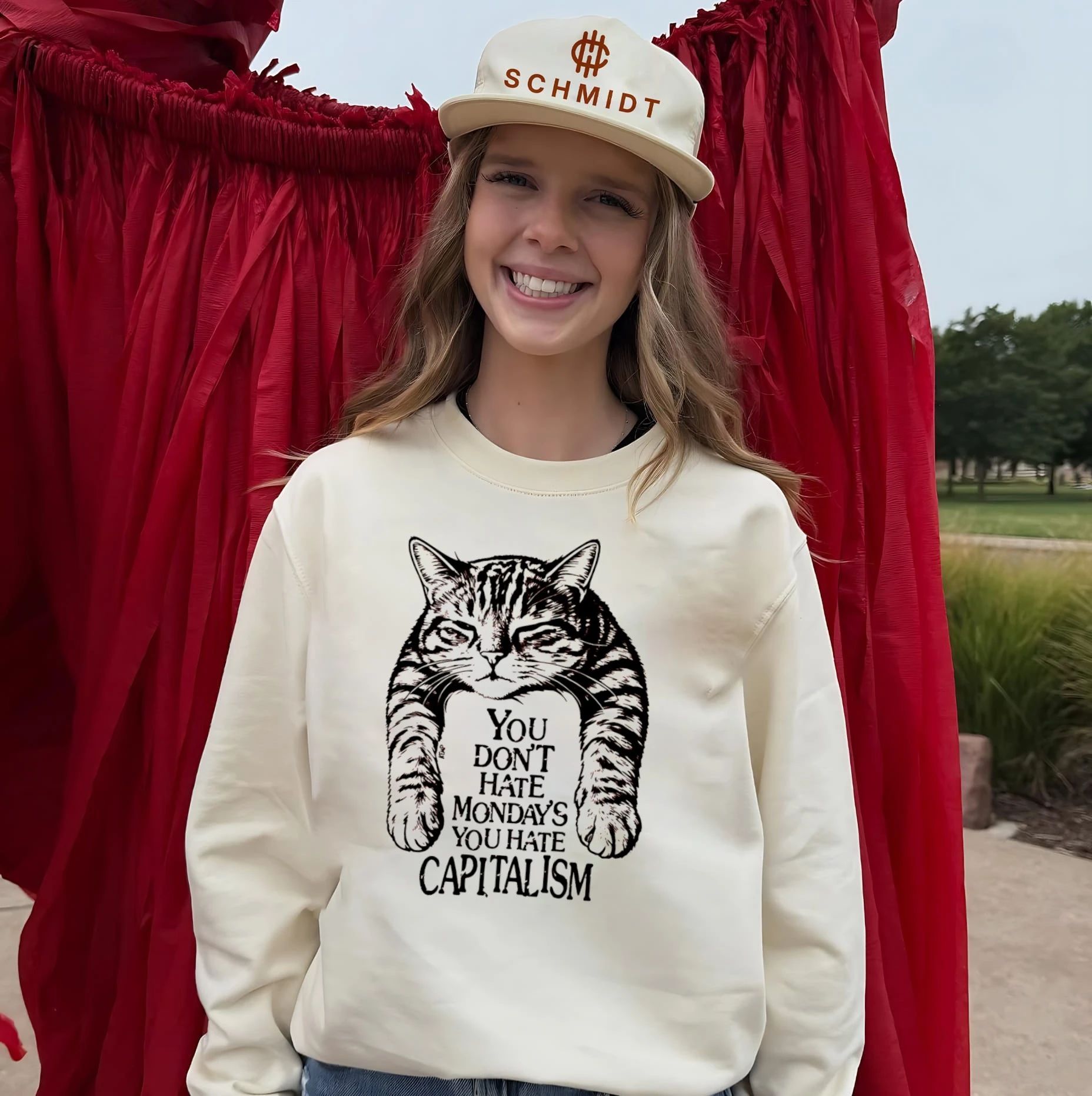 You Don’t Hate Mondays You Hate Capitalism Cat shirt