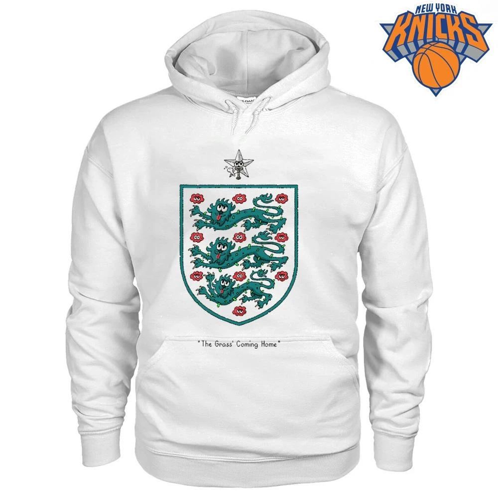 The Grass Coming Home England Football Three Lions Parody Shirt